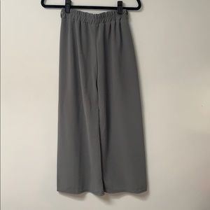 Stretchy gray culottes